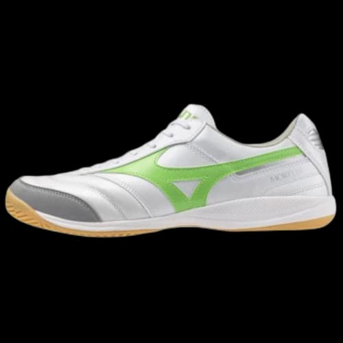Mizuno MORELIA SALA Slip Resistant Abrasion Resistant Soccer Shoes Unisex White Green