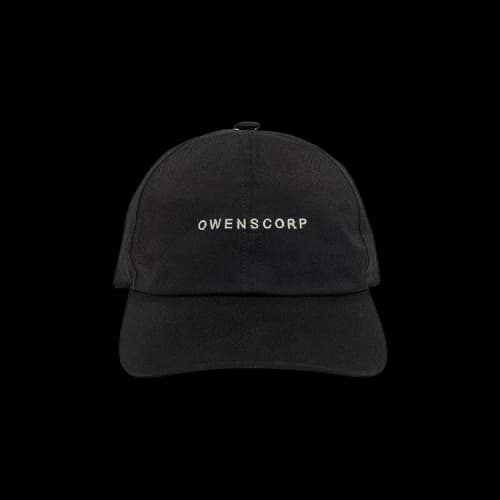 Rick Owens Baseball Cap 'Black/Pearl'