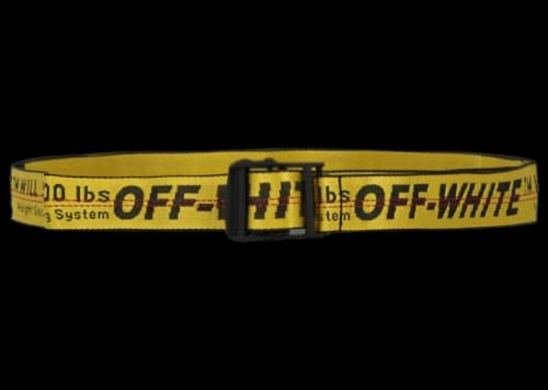 OFF-WHITE Industrial Logo Belt Yellow