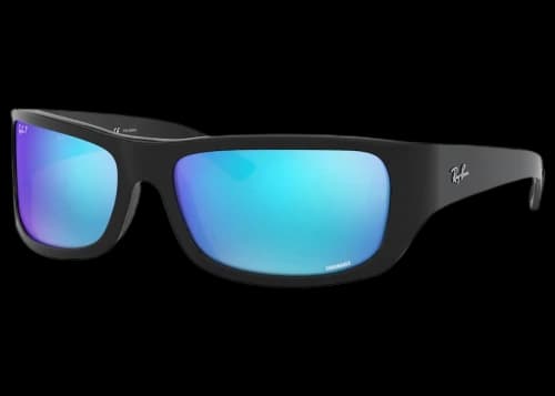 Ray-Ban Chromance Sunglasses Black/Green Mirror (RB4283CH)