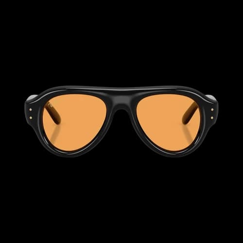 Ray-Ban x A$AP Rocky Flacko Aviator Puffer 'Black/Orange'