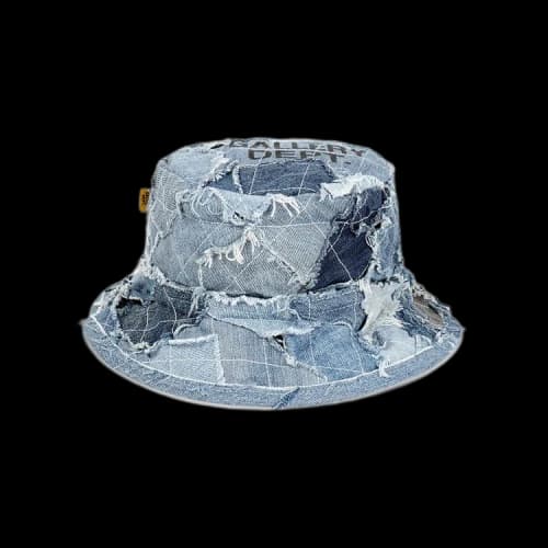 Gallery Dept. Recycled Denim Roadman Bucket Hat 'Blue'