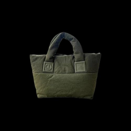 READYMADE Fluffy Vintage US Army Tent Medium Tote Bag 'Khaki'