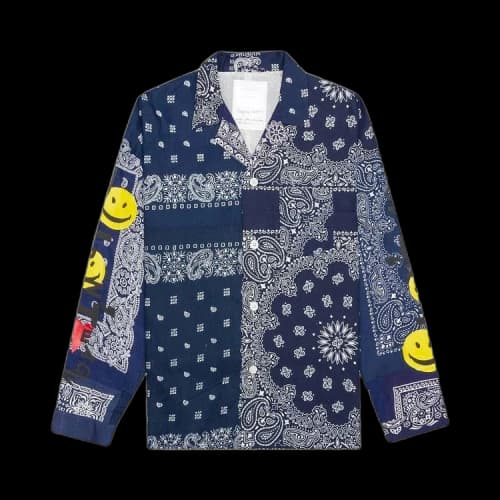 READYMADE Bandana Sleeping Shirt 'Blue'