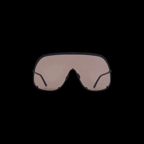 Rick Owens Shield Sunglasses 'Black Temple'