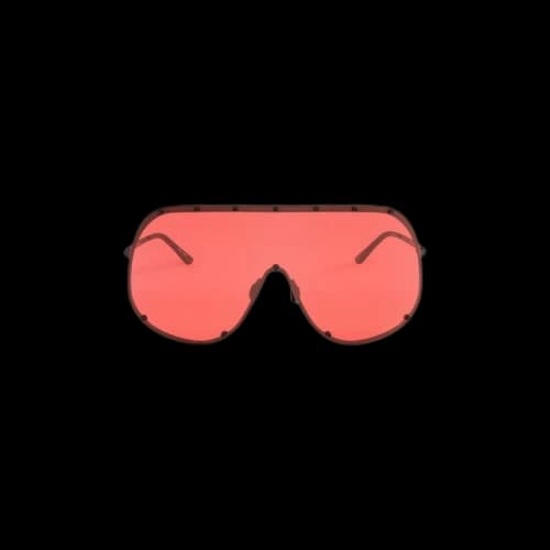 Rick Owens Shield Sunglasses 'Black/Red'