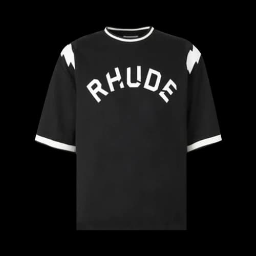 Rhude Lightning Ringer Tee 'Black/White'
