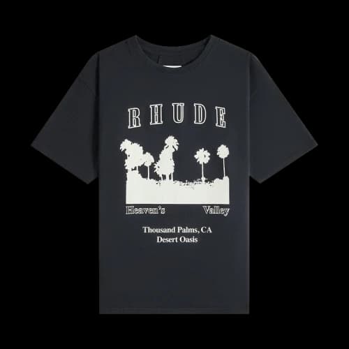Rhude Thousand Palms Tee 'Vintage Black/White'