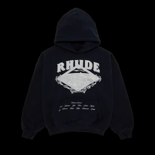 Rhude Dakar Convoy Hoodie 'Black/Silver'