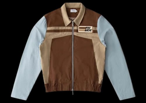 Rhude Soir Blouson Jacket Brown/Blue