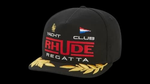 Rhude Regatta Club Hat Black/White/Red