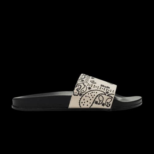 Rhude Pool Slide 'Cream Paisley'