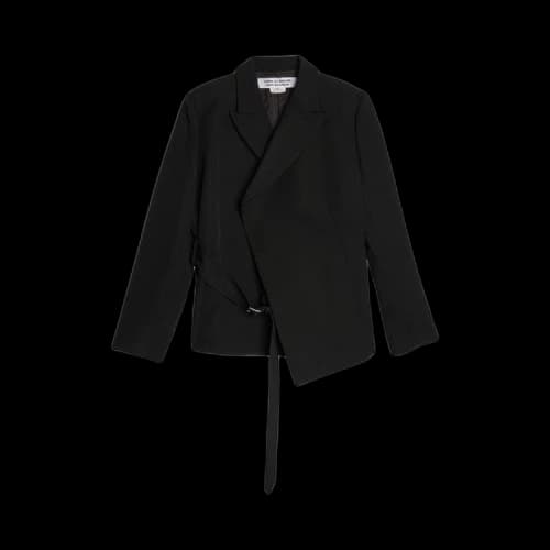 Comme des Garçons Thick Gabardine Belted Blazer 'Black'