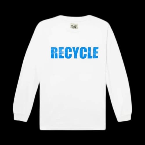 Gallery Dept. Recycle Long-Sleeve Tee 'White'
