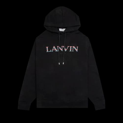 Lanvin Embroidered Hoodie 'Black'
