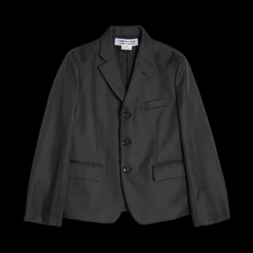 Comme des Garçons Polyester Serge Thick Blazer 'Black'