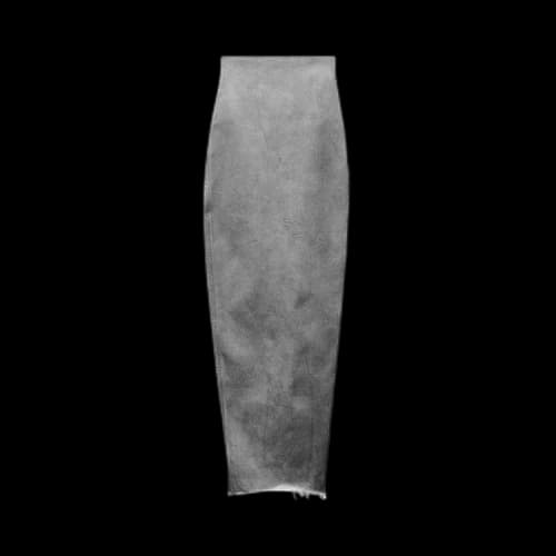Rick Owens Dirt Pillar Denim Skirt 'Pearl'