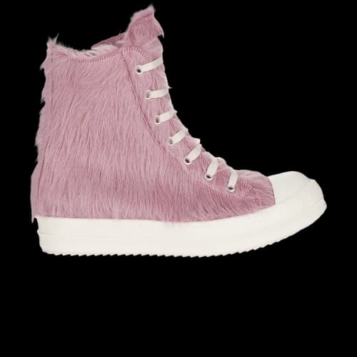 Rick Owens Lido Runway High Sneaker 'Dusty Pink Cow Fur' (Women's)