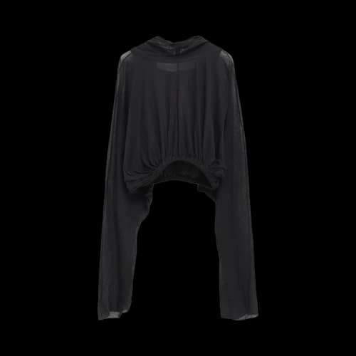 Rick Owens Cropped Hooded Tunic 'Dust'