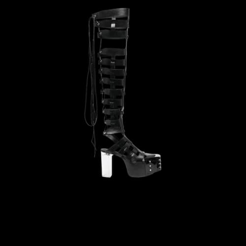 Rick Owens DRKSHDW Gethsemane Thigh High Spartan Kiss Boot 'Black' (Women's)