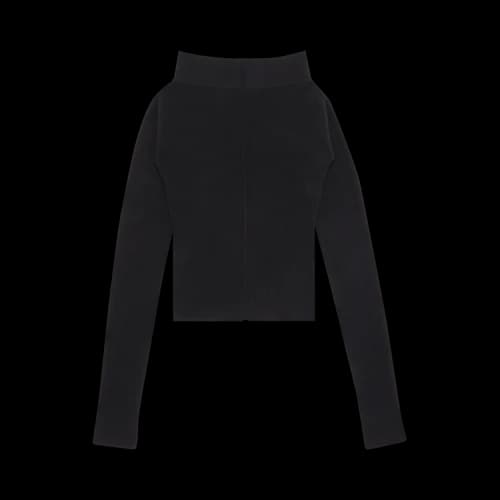 Rick Owens Cowl Neck Cashmere Sweater 'Black'