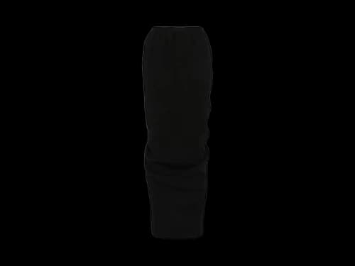 Rick Owens Wool Pillar Long Skirt Black