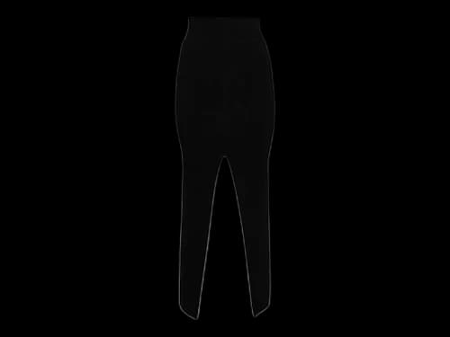 Rick Owens Women's Short Sliced Skirt Black