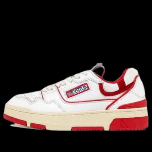 Autry CLC Leather Sneakers 'White Red' (Women's)