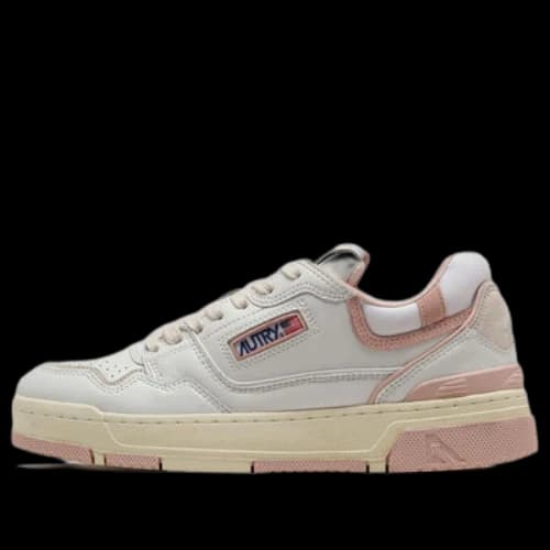 Autry CLC Leather Sneakers 'White Pink' (Women's)