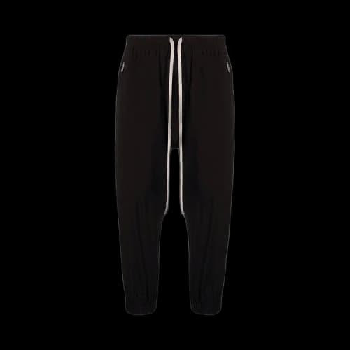 Rick Owens Cropped Track Pant 'Black'