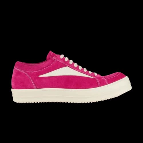 Rick Owens EDFU Suede Leather Vintage Low 'Hot Pink' (Women's)