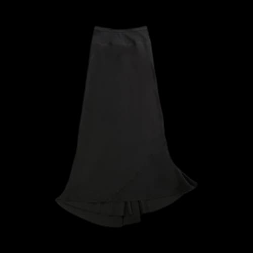 Rick Owens Charmeuse Calf Bias Skirt 'Black'