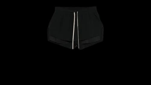 Rick Owens Women's Fog Boxers Shorts Black