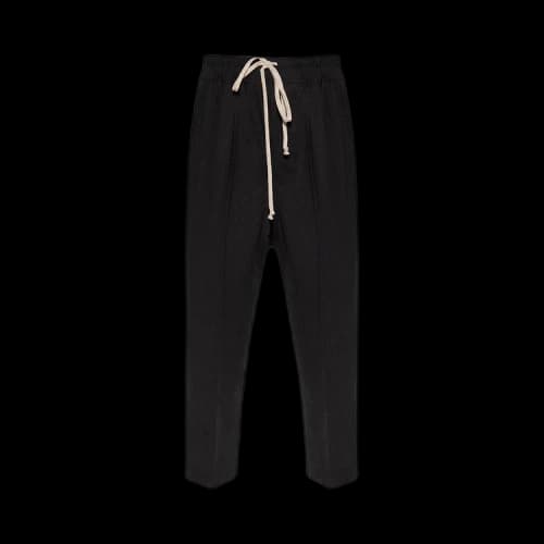 Rick Owens Drawstring Astaires Cropped Pants 'Black'