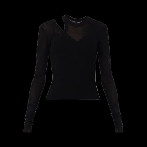Rick Owens Banana Long-Sleeve Top 'Black'