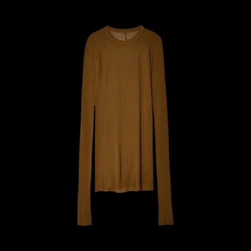 Rick Owens Rib Long-Sleeve Tee 'Black'