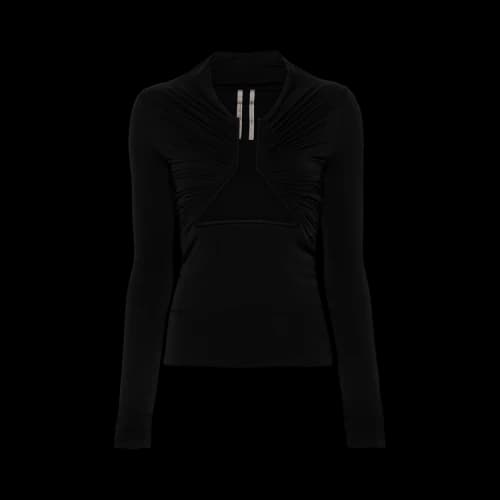 Rick Owens Long-Sleeve Prong Tee 'Black'