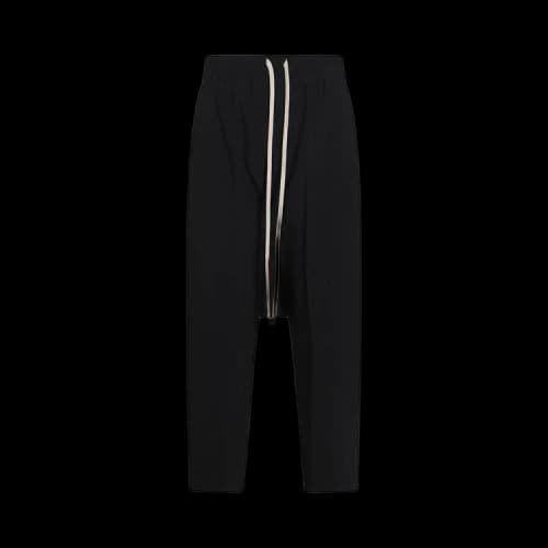 Rick Owens Drawstring Cropped Pants 'Black'