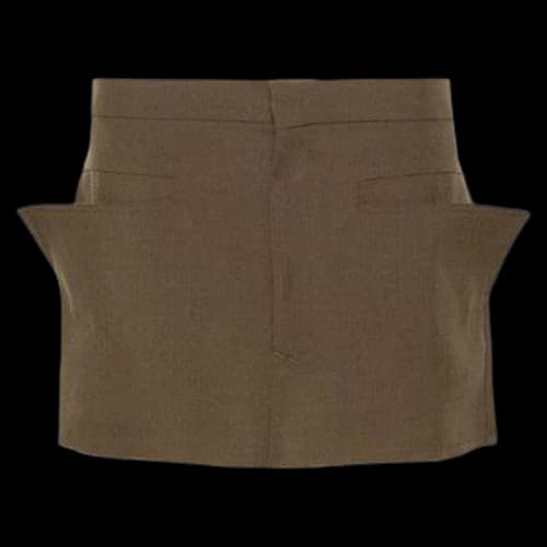 Rick Owens Cut-Off Mini Skirt 'Forest'