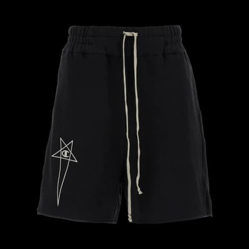 Rick Owens Drawstring Astaires Cropped Pants 'Black'