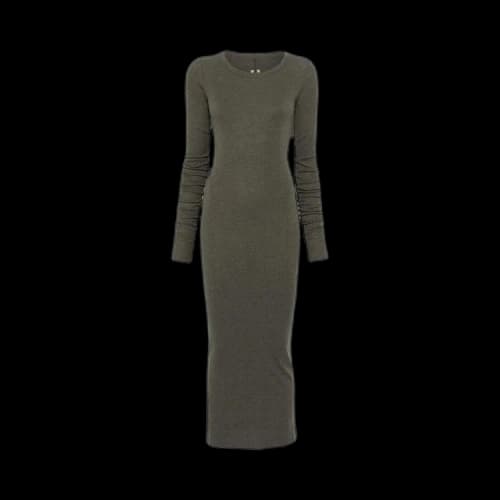 Rick Owens Abito Rib Long-Sleeve Dress 'Bosco'