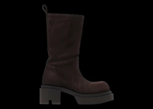 Rick Owens Concordians Calf Pull On Bogun Boot Brown (Women's)