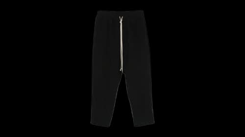 Rick Owens Women's Drawstring Astaires Cropped Pants Black