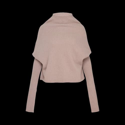 Rick Owens Long-Sleeve Crater Maglia 'Rose'