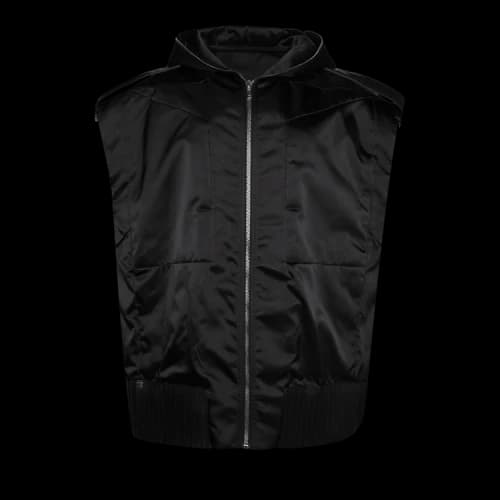 Rick Owens Lido Sleeveless Hoodie 'Black'