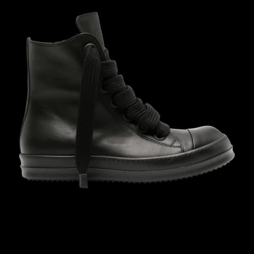 Rick Owens Lido Jumbo Laced Sneaker 'Triple Black'