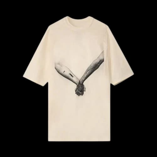 Rick Owens Jumbo Short-Sleeve T-Shirt 'Natural/Black'