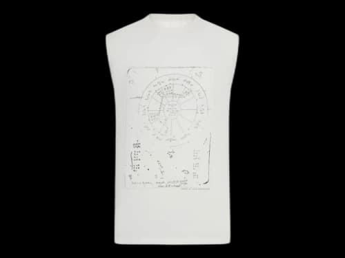Rick Owens Concordian Brad Sleeveless T-Shirt Milk/Black