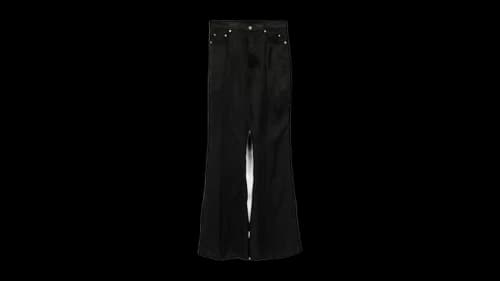 Rick Owens Pantaloni Balon Bootcut Jeans Black