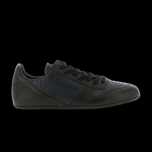 Rick Owens Minimal Sneaks Black Python Leather